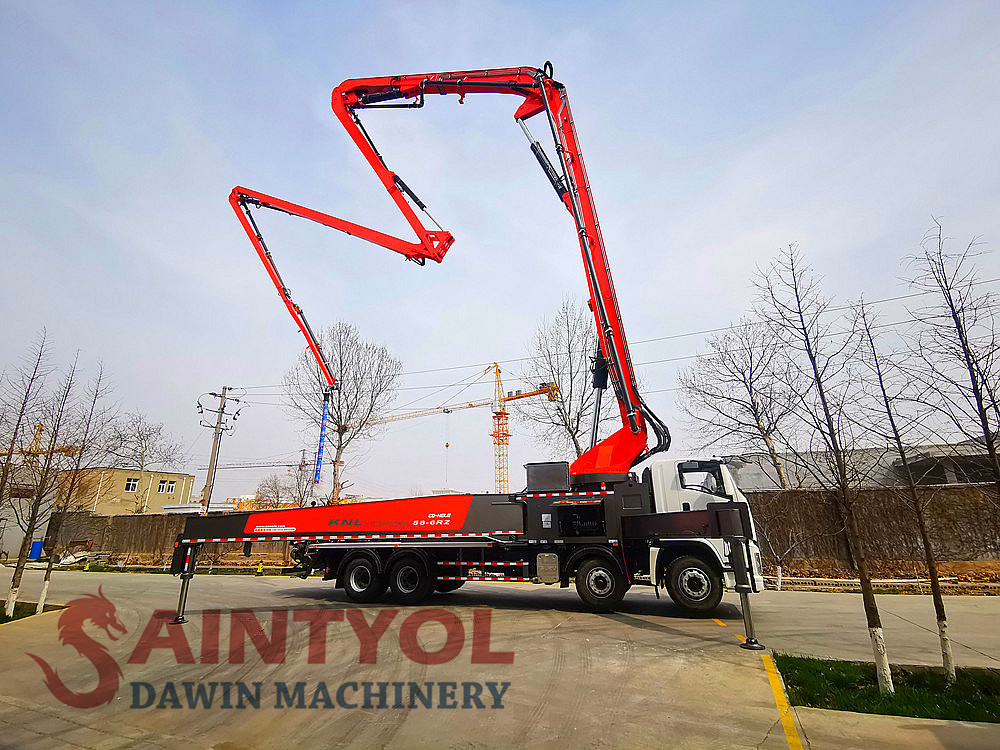 concrete boom pump truck