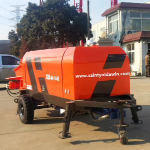 80m3/hr Trailer Concrete Pump With Diesel or Electric Power