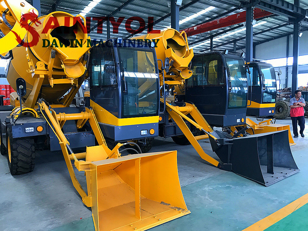 automatic high quality concrete self loading mixer truck workshops