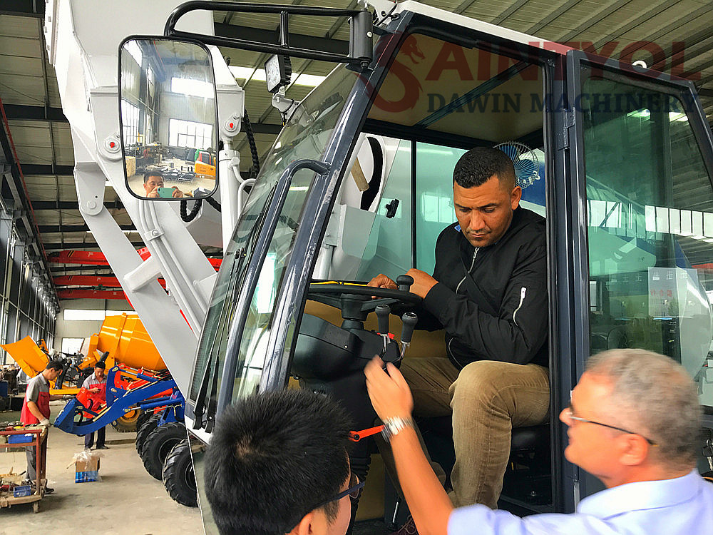 self loading concrete mixer truck customize testing driving