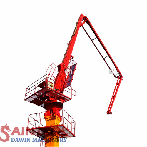 29m 3 sections R Folding Stationary Tower Hydraulic Jack-Up Concrete Placing Boom