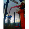 29m 3 sections R Folding Stationary Tower Hydraulic Jack-Up Concrete Placing Boom
