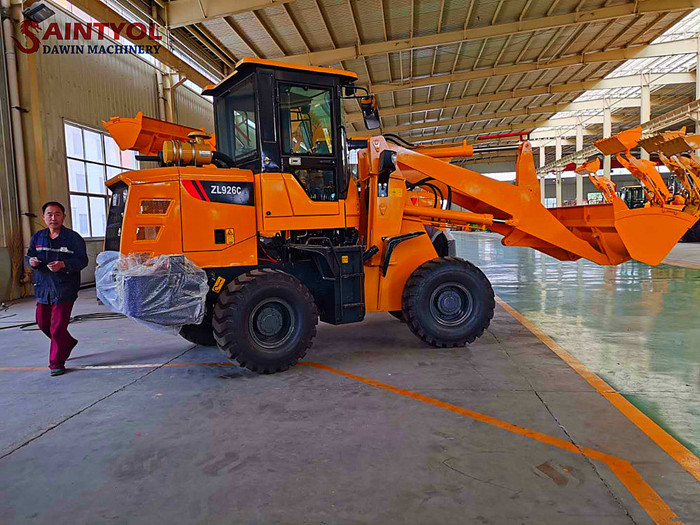 ZL926C 1.6t rated load wheel loader with extension jib lengthen 4.2m working arm shipping to Nigeria