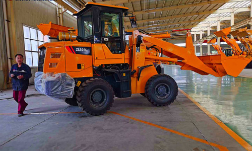 ZL926C 1.6t rated load wheel loader with extension jib lengthen 4.2m working arm shipping to Nigeria