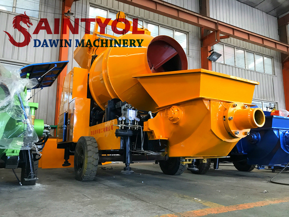 china concrete mixing pump mixer