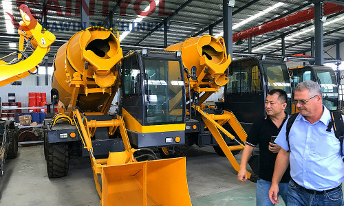 Auto Self-loading Concrete Mixer Truck Driving Methods