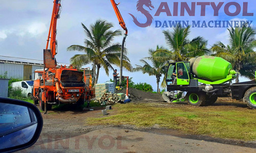 Saintyol DAWIN 2.0 Cubic Meter Self Loading Concrete Mixer Truck Nice Performance in Reunion Island France