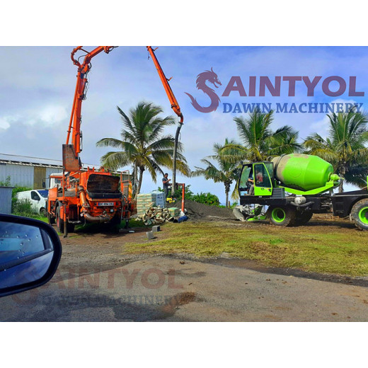 Saintyol DAWIN 2.0 Cubic Meter Self Loading Concrete Mixer Truck Nice Performance in Reunion Island France
