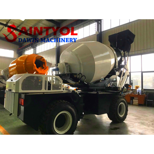 What is the difference between a self-loading concrete mixer and a forced concrete mixer?