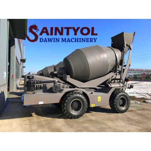 The details of driving an automatic feeding mixer truck