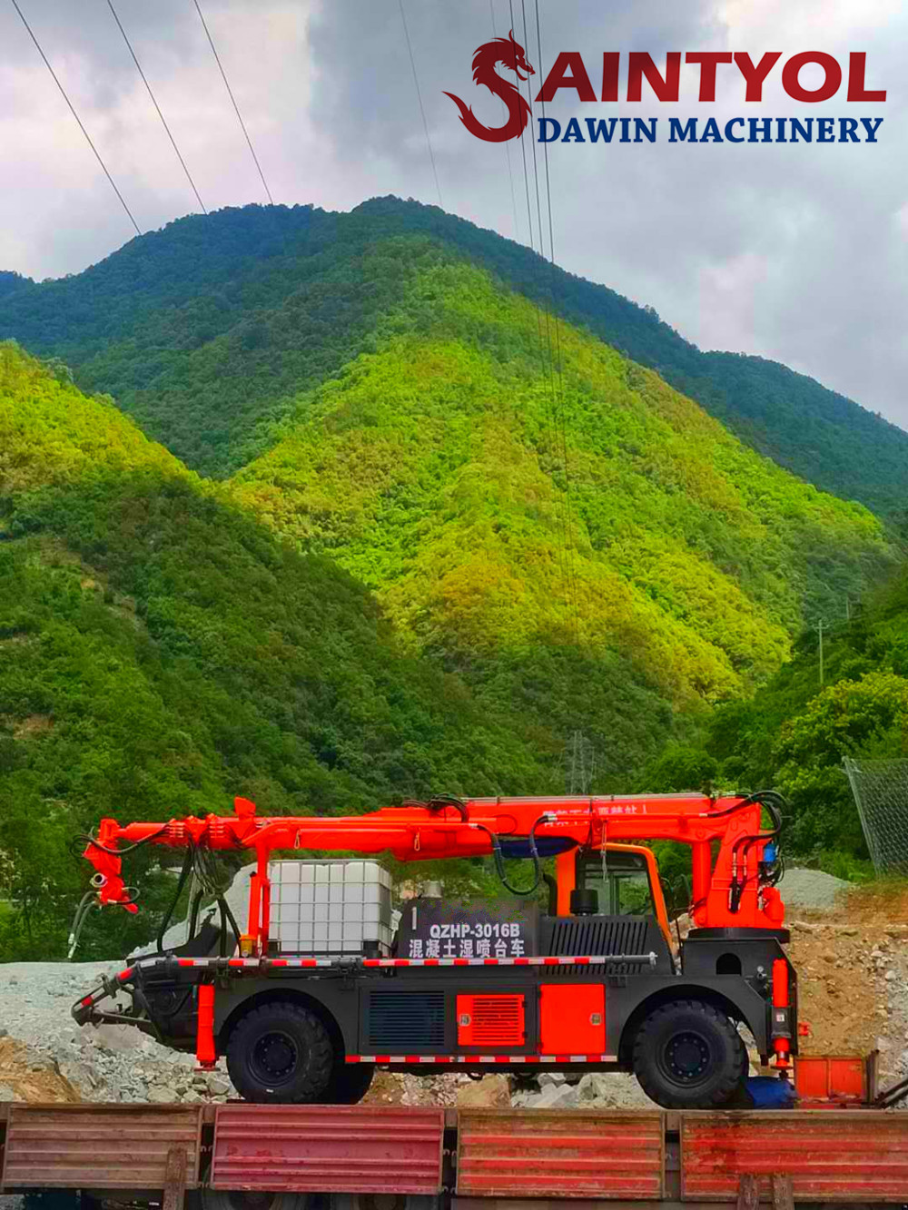 wet concrete shotcrete pump spraying machine