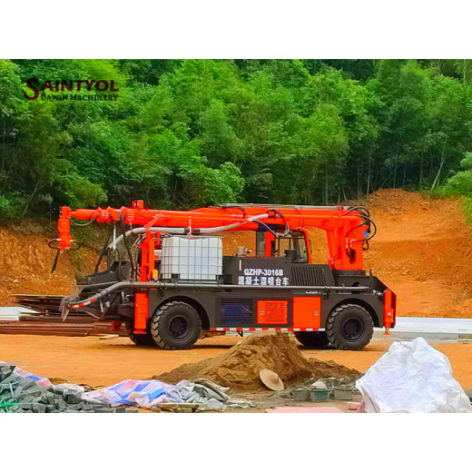 Technical advantages of Saintyol DAWIN wet concrete spraying machine