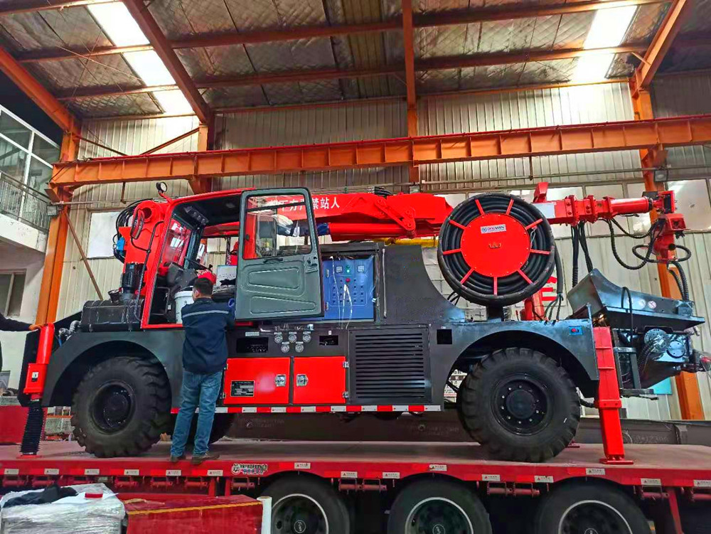 Truck-mounted wet concrete spraying machine promotes the process of tunnel construction mechanization