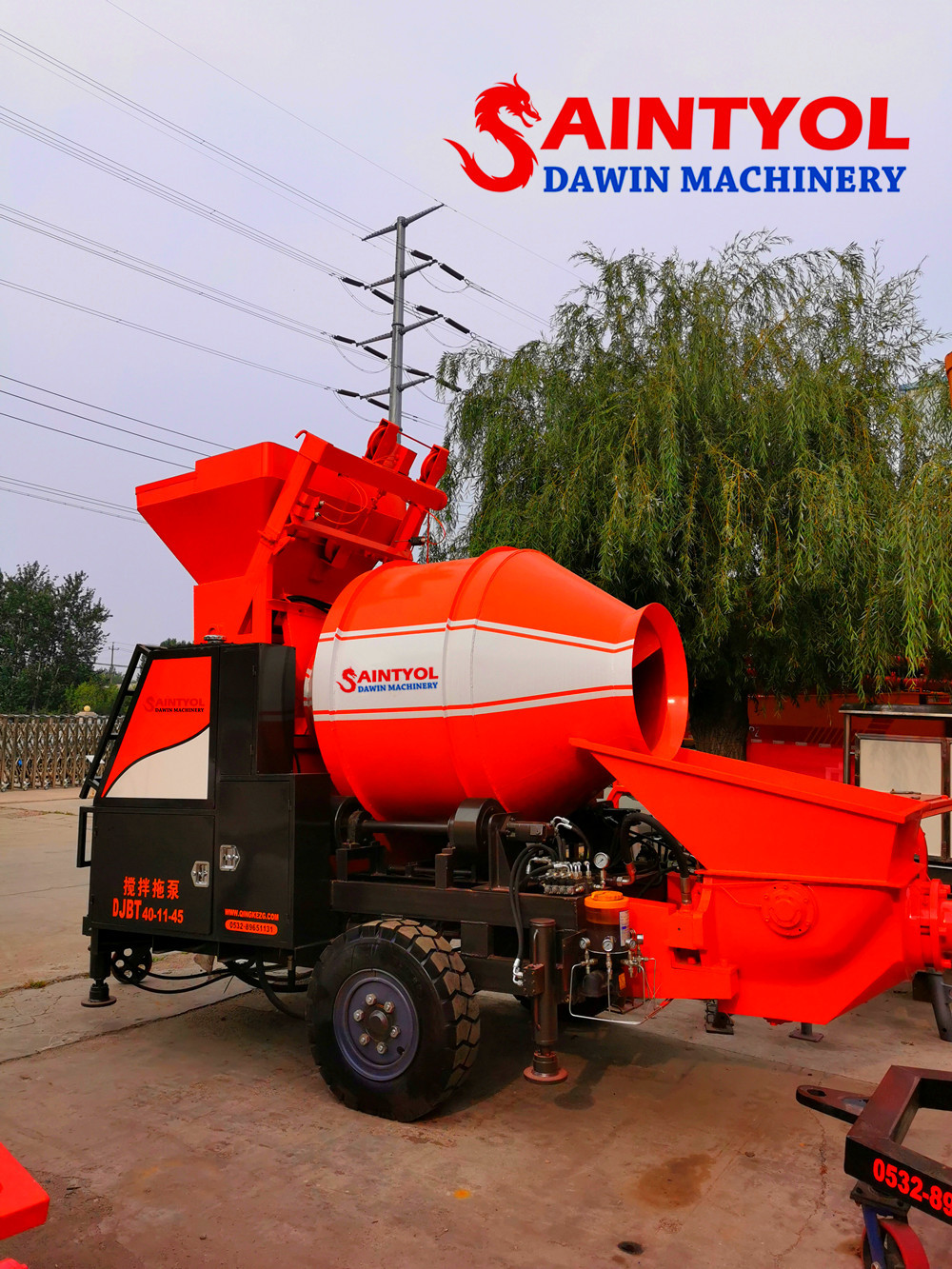 concrete mixing pump china supplier