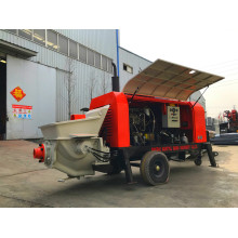 What are the characteristics of the major components of the fine stone concrete pump
