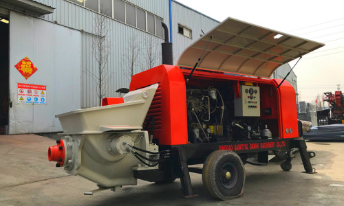 What are the characteristics of the major components of the fine stone concrete pump