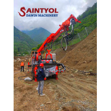 Saintyol DAWIN product introduction- truck mounted telescopic boom wet concrete spraying machine