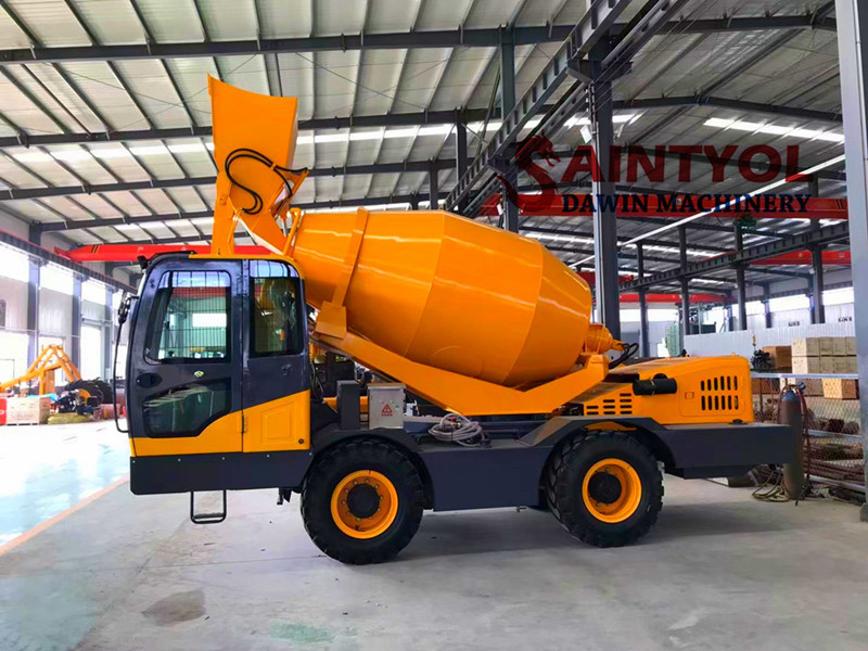 How to choose the correct volume of the automatic self loading concrete mixer?