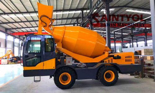 How to choose the correct volume of the automatic self loading concrete mixer?