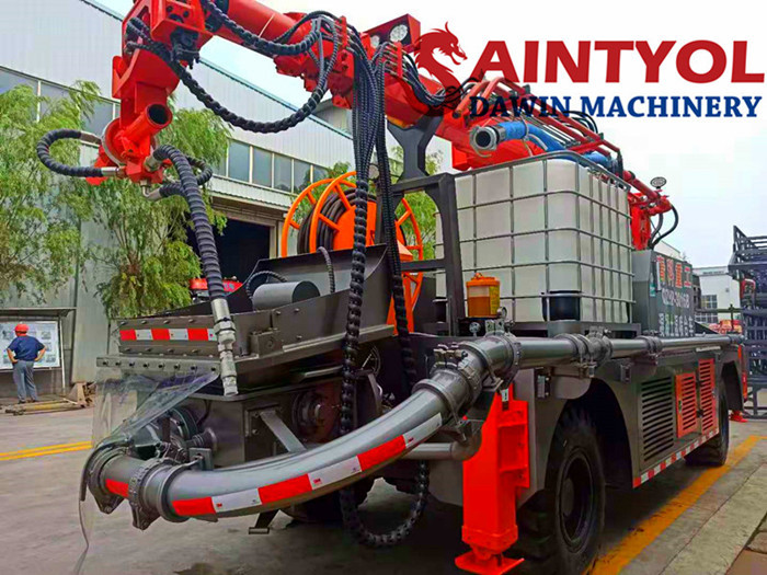 Reasons for pipe blockage of wet spraying truck and emergency measures