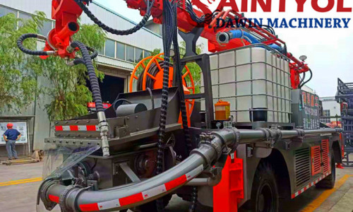 Operation method of wet concrete spray manipulator