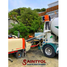 Saintyol DAWIN 30m3/hr diesel concrete pump works in New Zealand projects