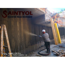 Saintyol DAWIN 8m3/hr diesel shotcrete machine wet concrete spraying machine works in Israel project