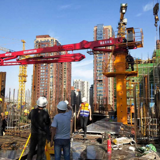 The latest hot-selling model, 32m floor slab lifting hydraulic concrete placing boom