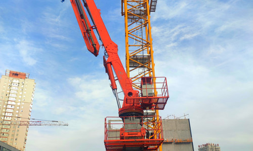 How to safely install and disassemble the concrete placing boom
