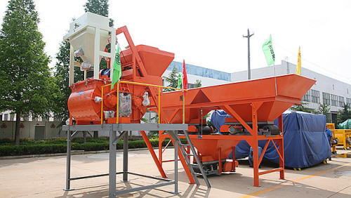 Mini simple mobile 25m3/hr concrete batching plant