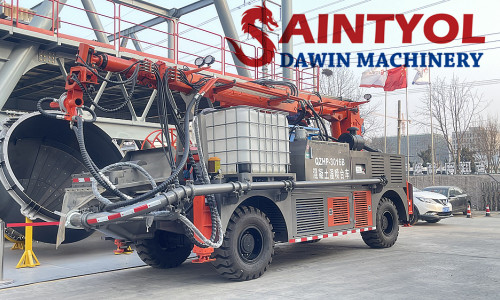 Saintyol DAWIN shares what are the benefits of installing an air compressor on a concrete wet concrete spray trolley?