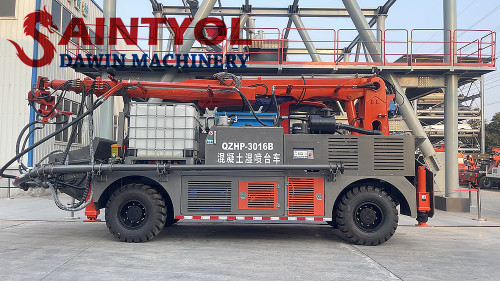 30m3/hr Truck Mounted Wet Concrete Robot Spraying Machine, Shotcrete Machine