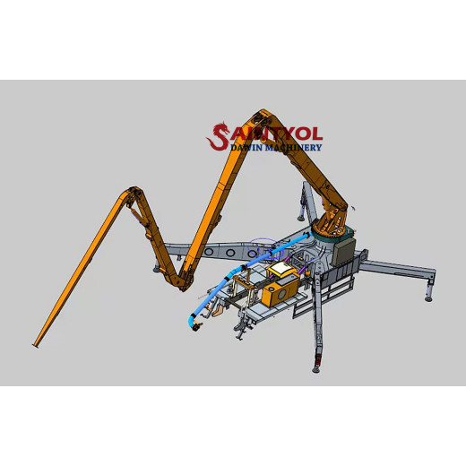 Safe use of construction concrete placing boom machine and equipment (2)