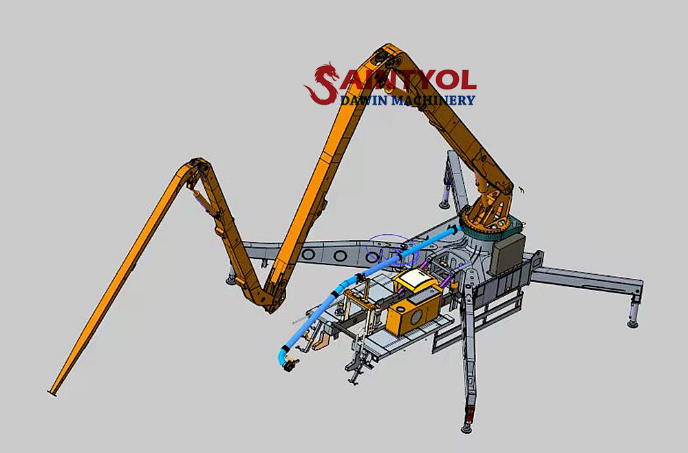 Safe use of construction concrete placing boom machine and equipment (2)