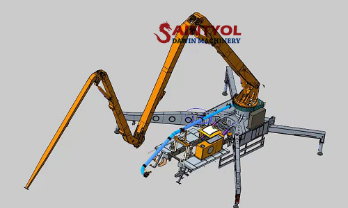 Safe use of construction concrete placing boom machine and equipment (2)