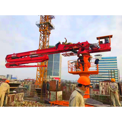 32m 4M Sections Column Tower Hydraulic Jack-Up Concrete Placing Boom, Self Climbing Concrete Placing Boom