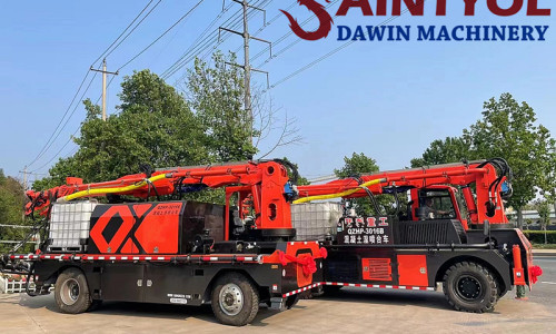 What should be paid attention to when the truck mounted wet concrete spray machine is used in high temperature weather or areas in summer?