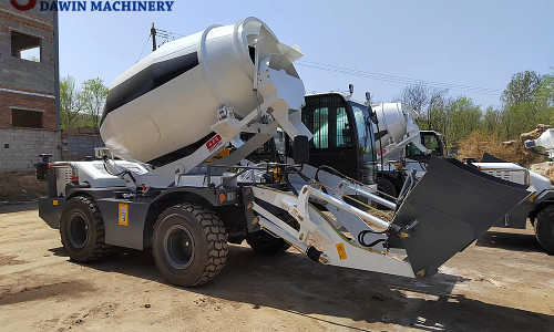 Shovel Self-loading concrete mixer truck, easy to operate and quick to discharge, with more obvious advantages!