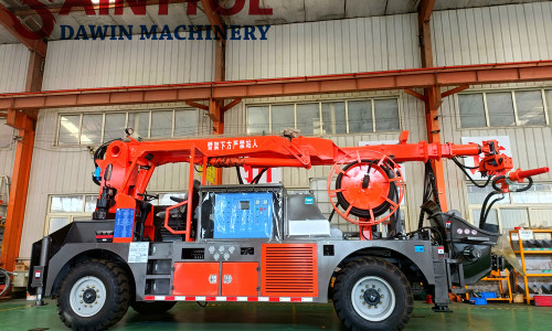 Wet concrete spray truck manipulator operation process sharing