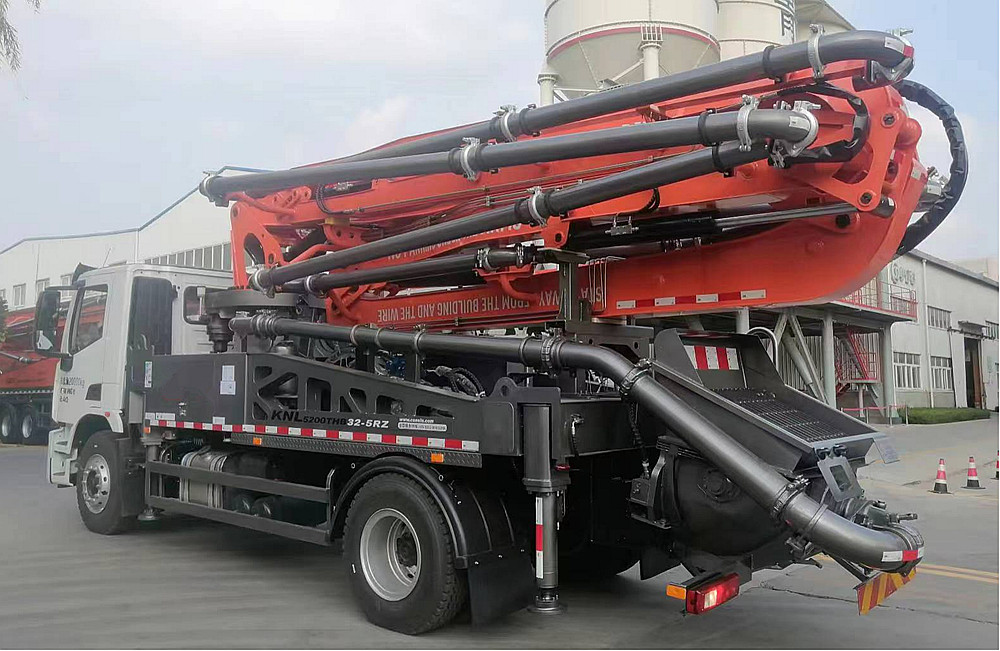 concrete pump truck weight test