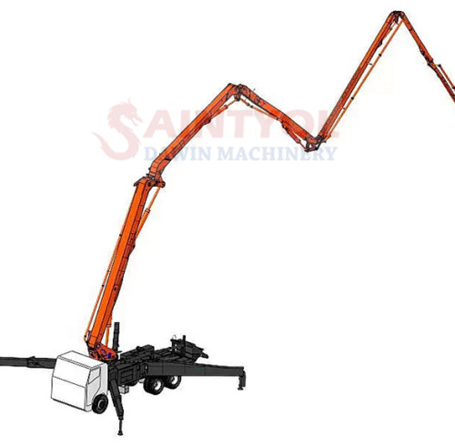 47m 6RZ Boom Concrete Pump Truck With Customized Chassis