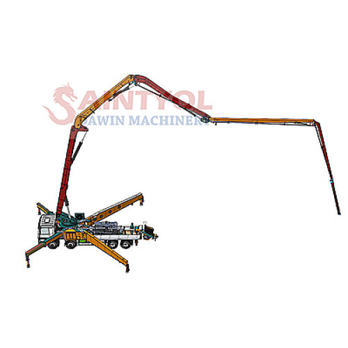 52m 6RZ Boom Concrete Pump Truck With Customized Chassis