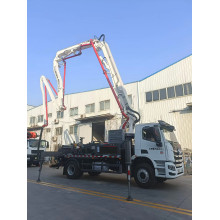 How to solve the problem of accidentally touching the wire when the pump truck is exhibiting the boom
