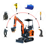 0.8 ton SD10D Mini Crawler Excavator