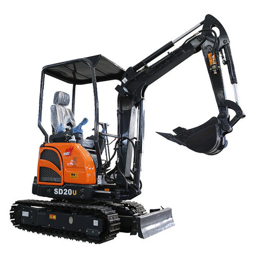 2 ton SD20U Tailess Mini Crawler Excavator