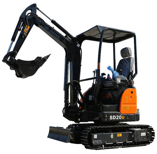 2 ton SD20U Tailess Mini Crawler Excavator