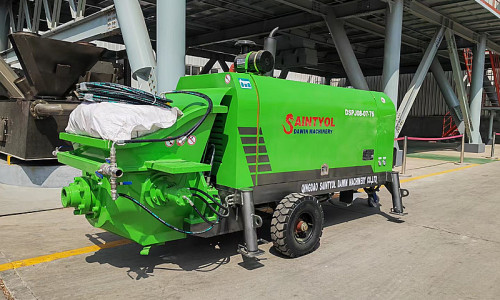Saintyol DAWN 8m3/hr 76KW diesel engine wet concrete spray machine shipped to Indonesia