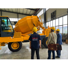 Saintyol DAWIN Machinery Welcome Iran Client Visit Self loading Concrete Mixer Facotry