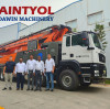 India Friends Visit Saintyol DAWIN Machinery Concrete Pump Truck & Concrete Pump Factory