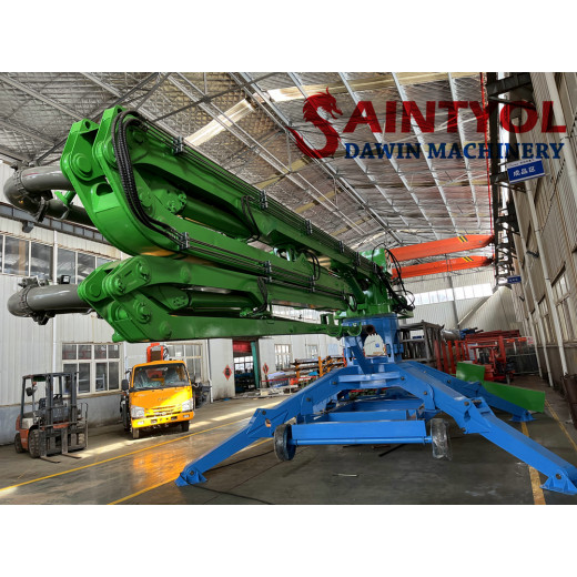 Installation and pressure test of hydraulic system of hydraulic concrete placing boom